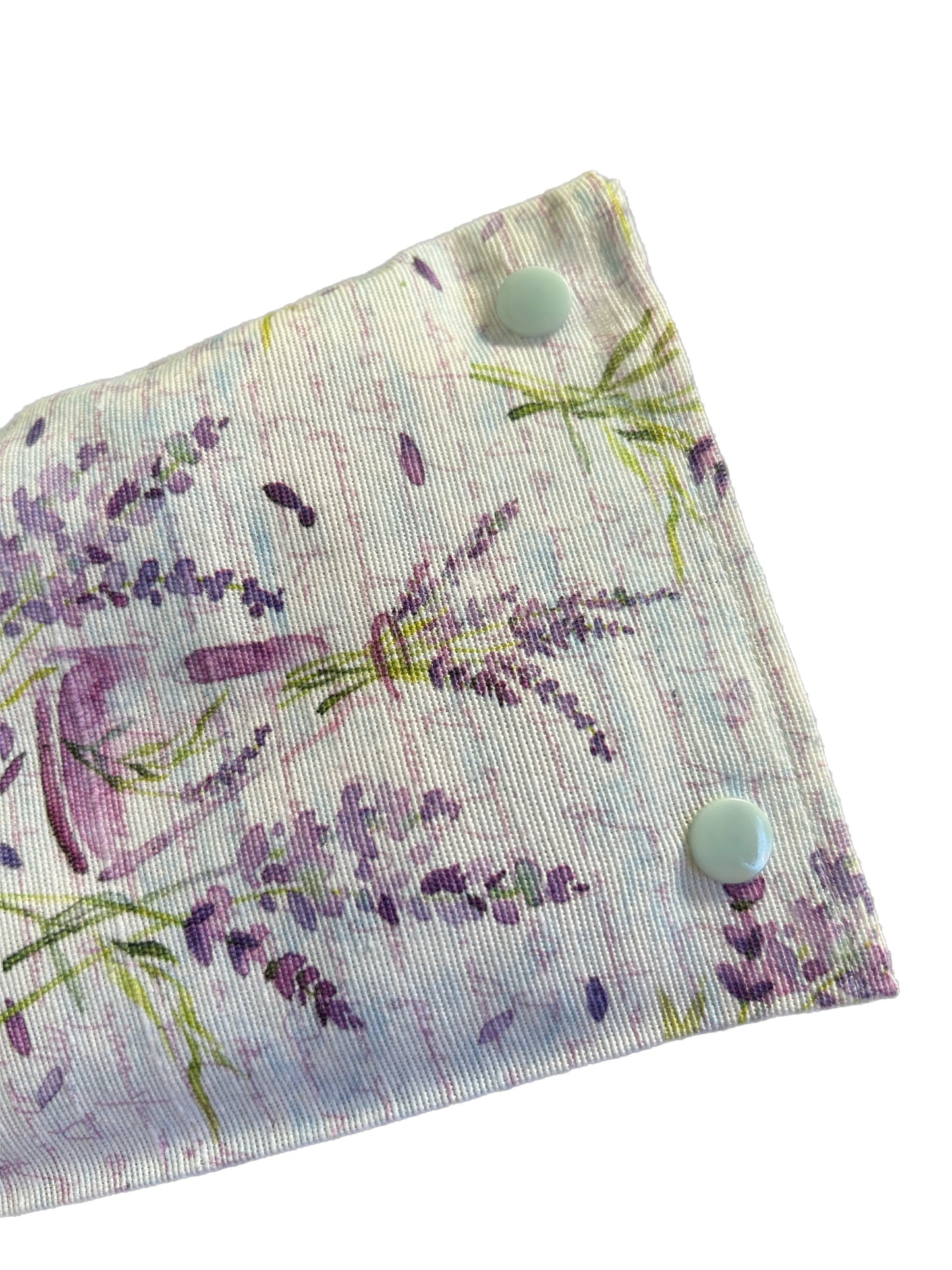 Cojín térmico con funda extraible de flores de lavanda