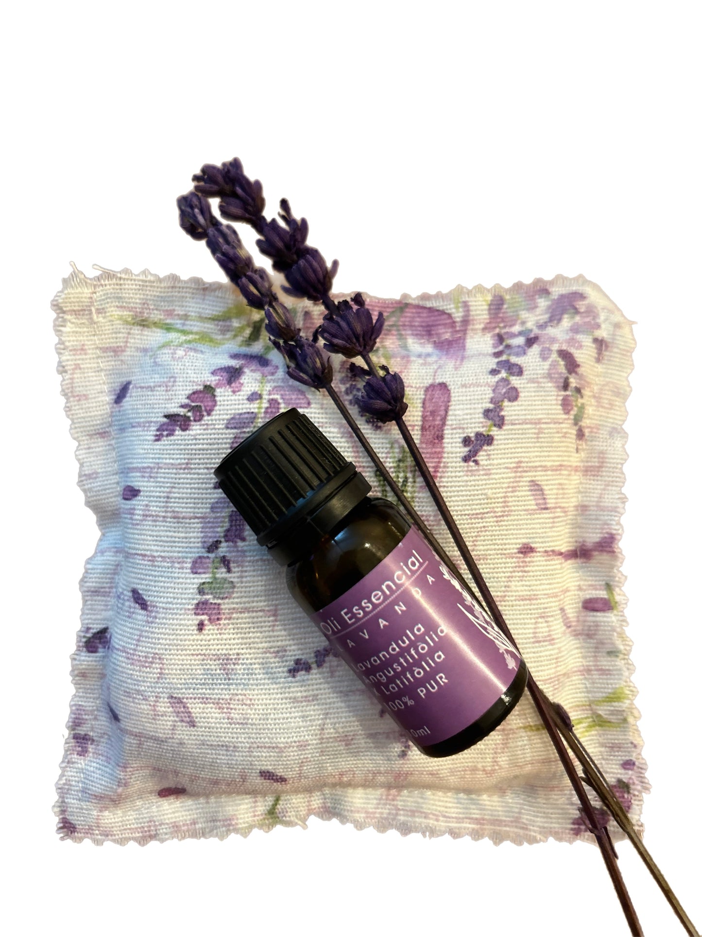 Aceite esencial lavnda + cojin decorativo