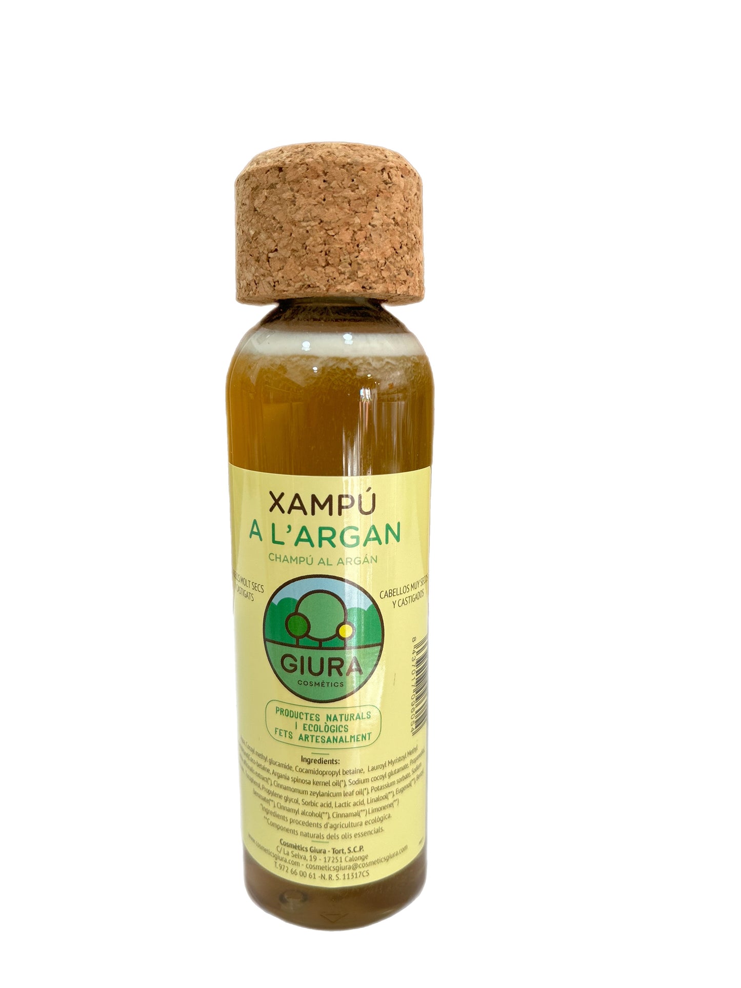 champú natural argán