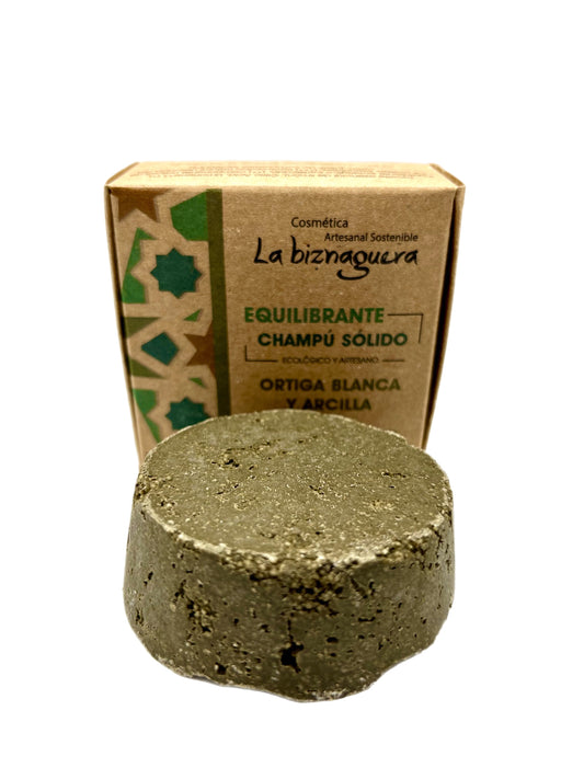 Champú sólido natural para que cabello graso