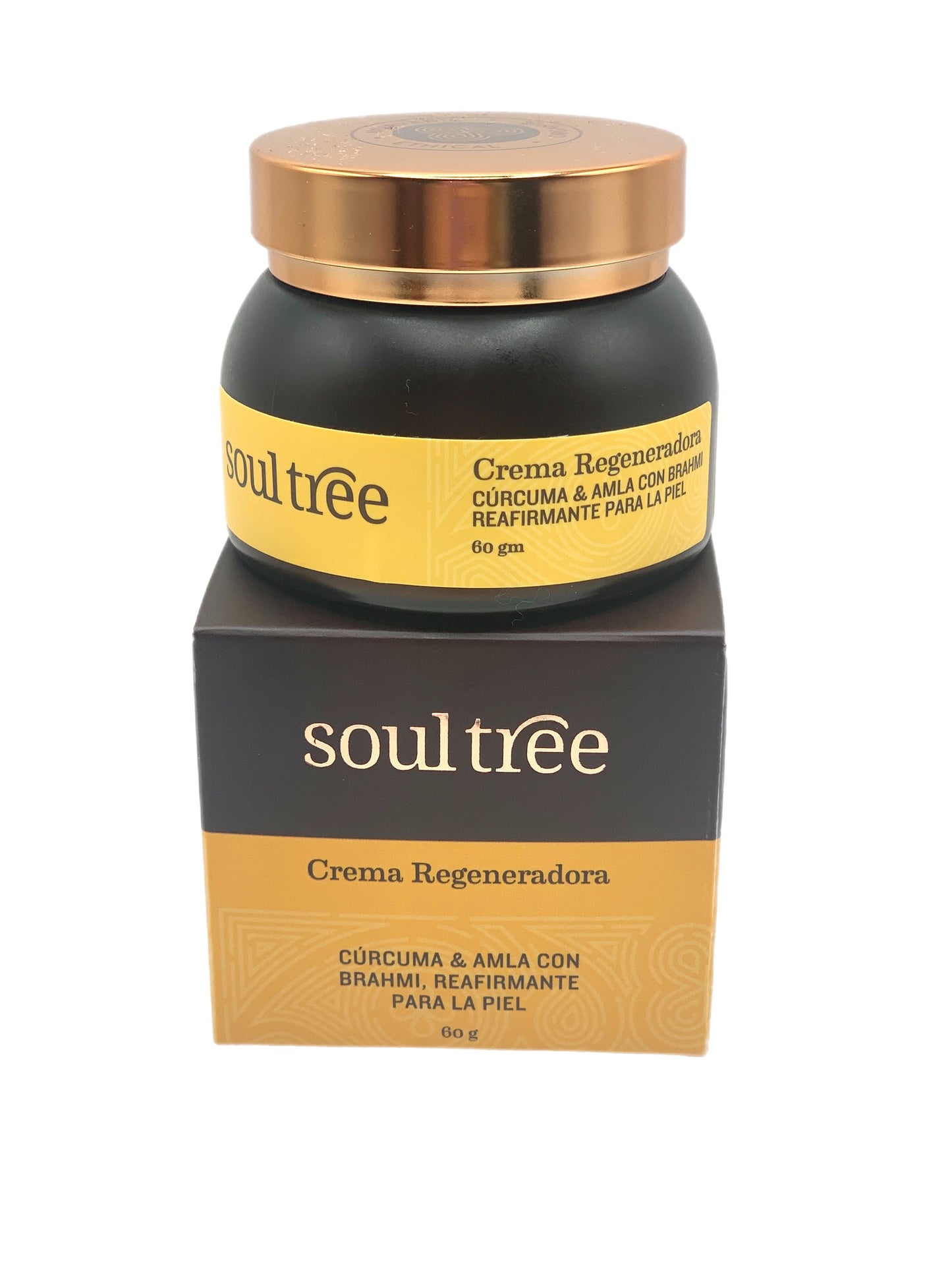 Crema facial Anti-edad, fórmula ayurveda con Cúrcuma, Amla y Brahmi rejuvenece, hidrata y aporta brillo a la piel.