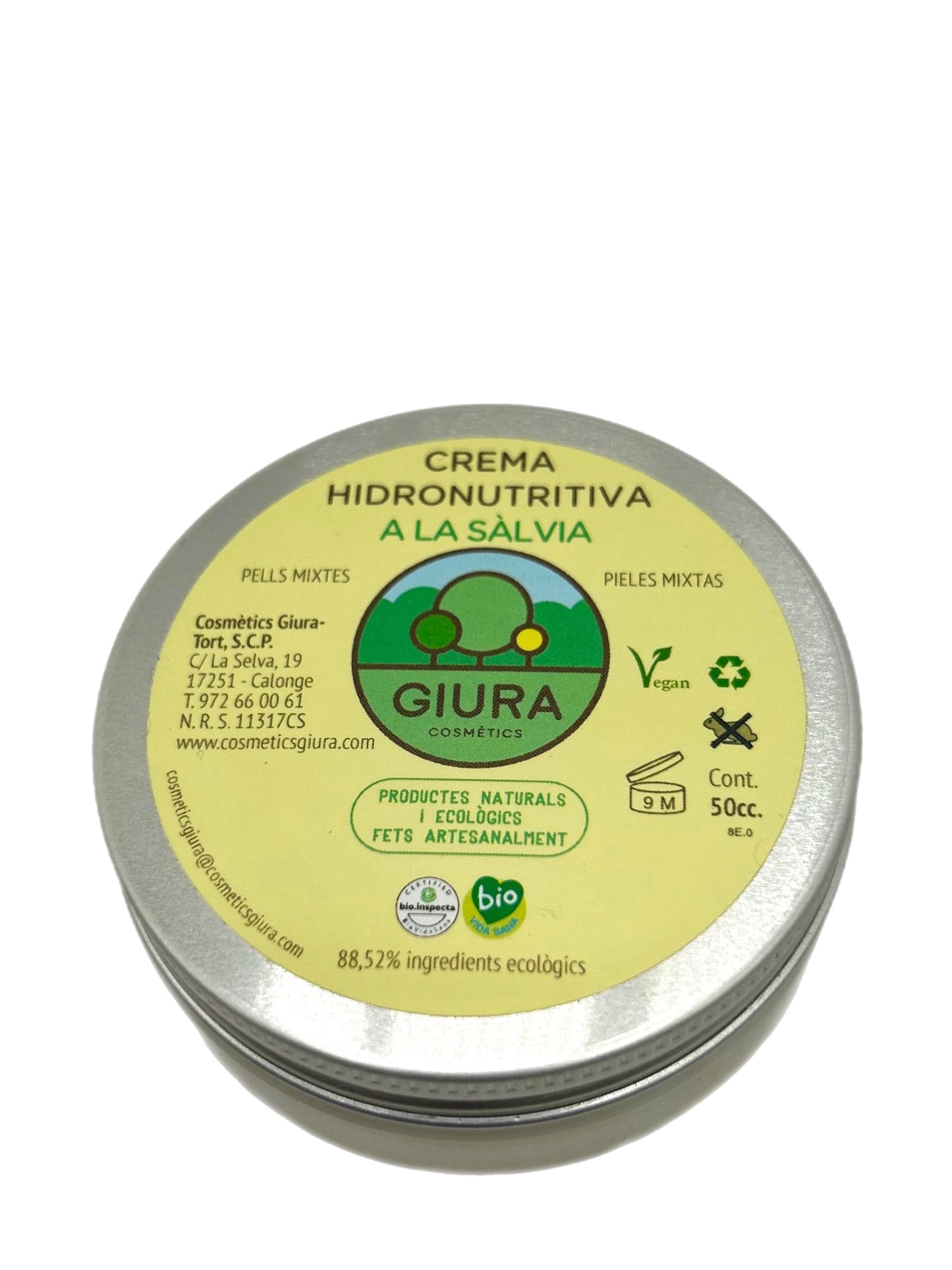 Crema Hidronutritiva de Salvia