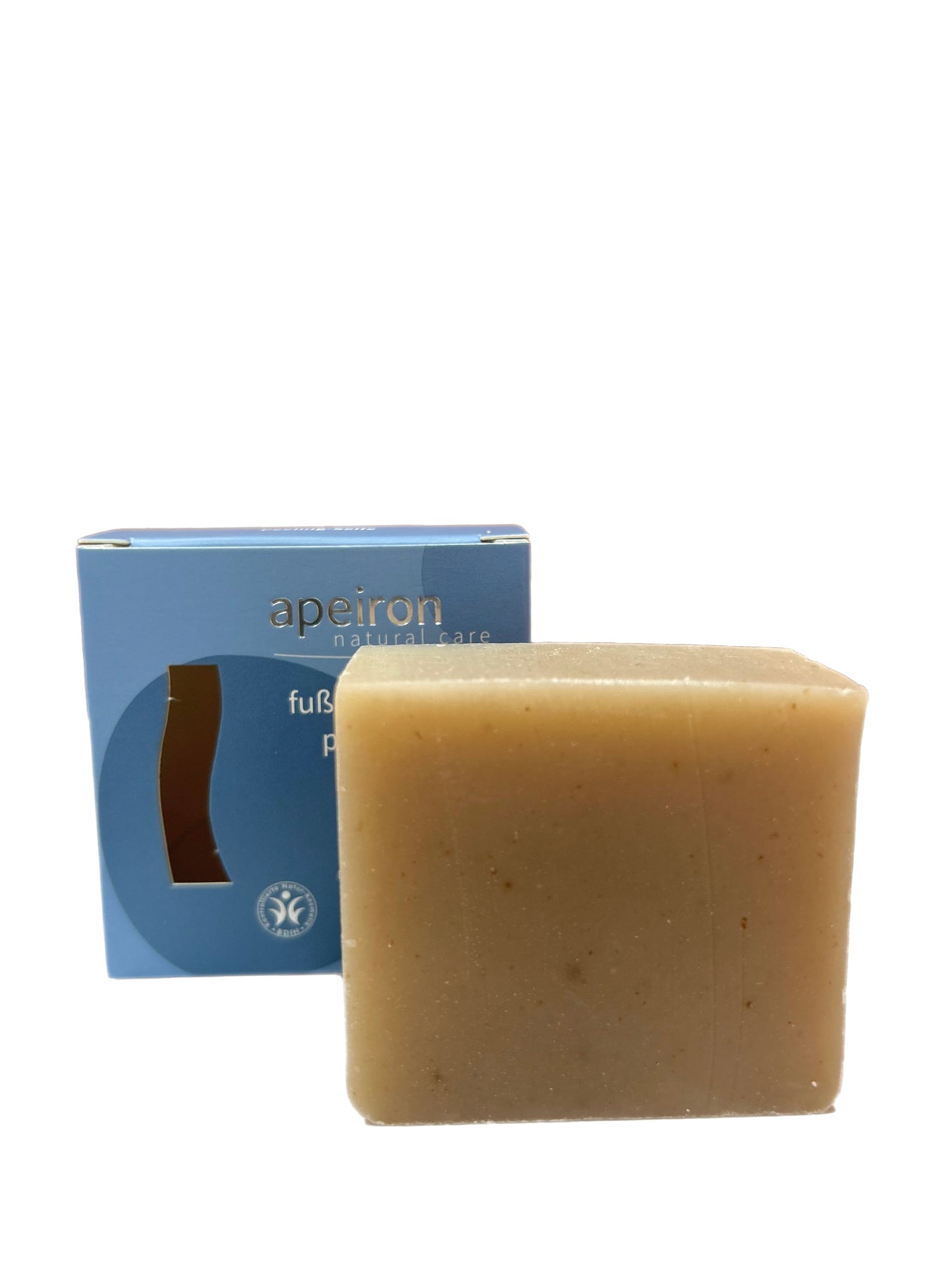 jabón sólido exfoliante de pies con partículas d piedra pómez