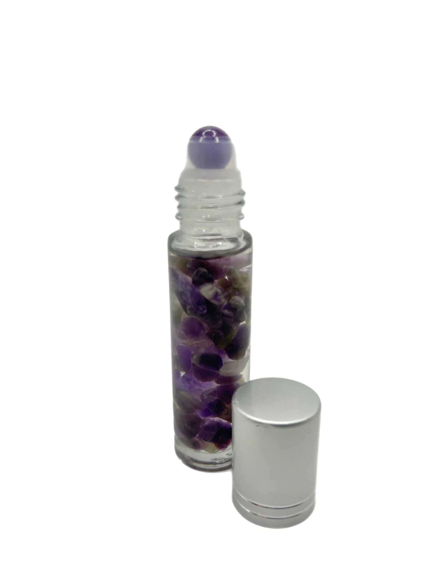 roll on relajante natural de aceite esencial de lavanda y mineral de amatista