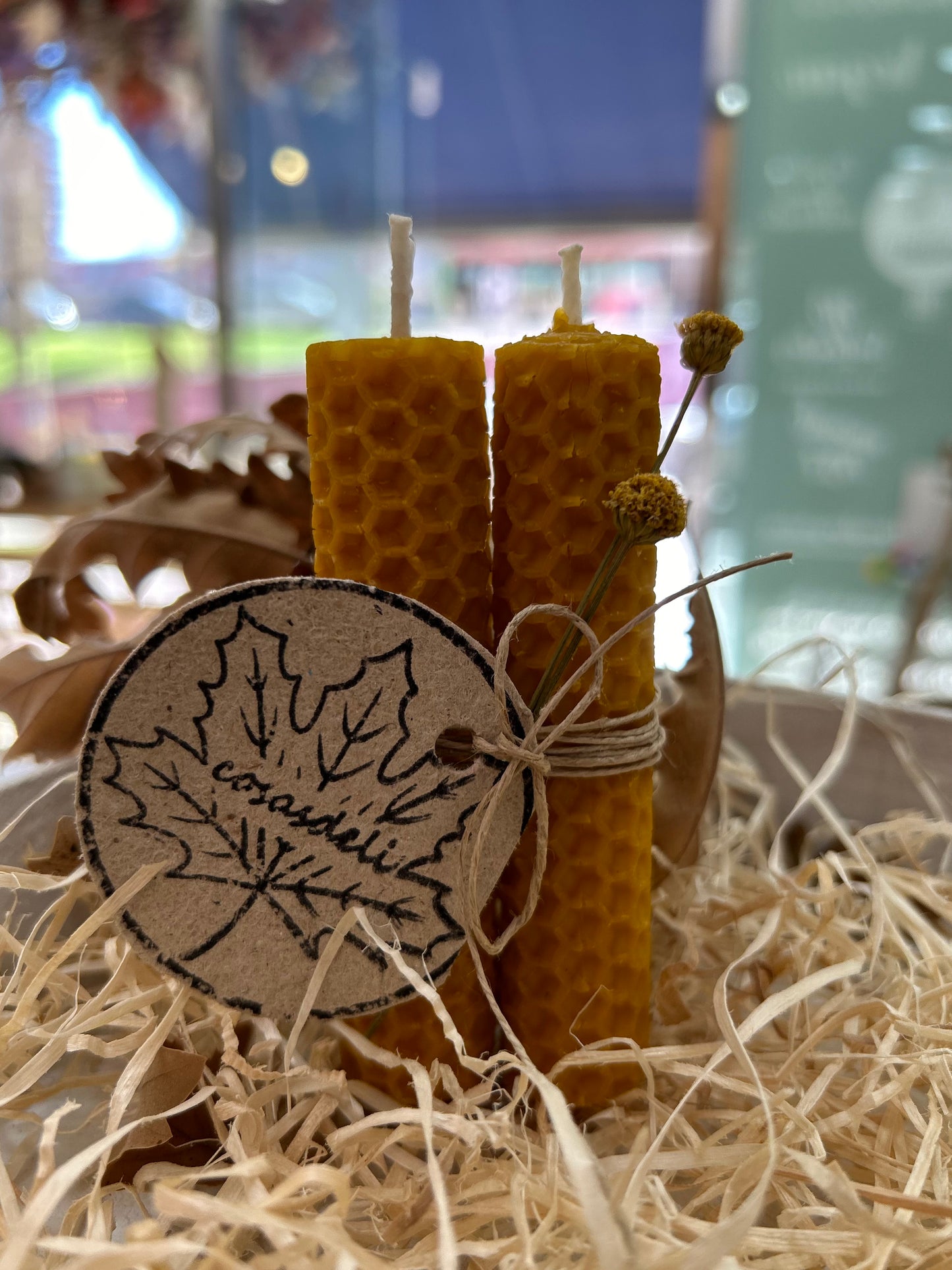 velas de miel natural