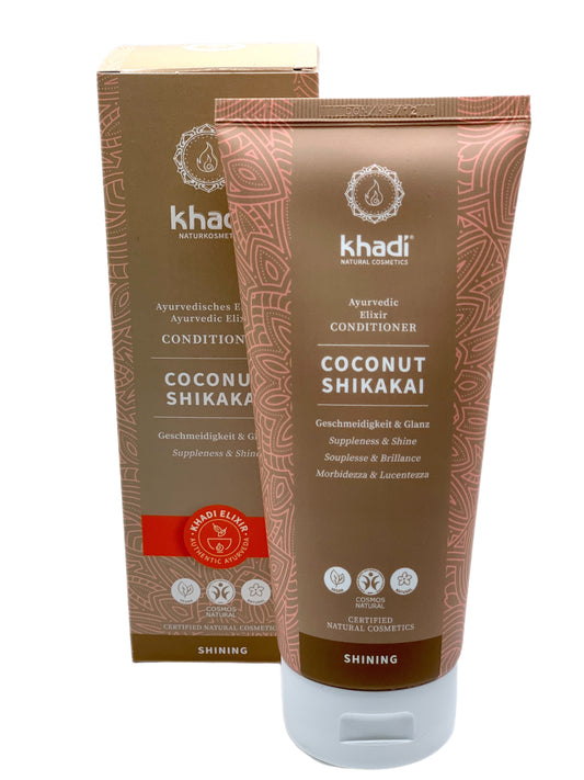 Acondicionador de Coco y Shikakai de Khadi para el cabello: suavidad cremosa y protección brillante. ayurveda