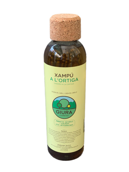 Champú de ortiga y Salvia natural y ecológico, indicado para tratar y evitar la caida del cabello