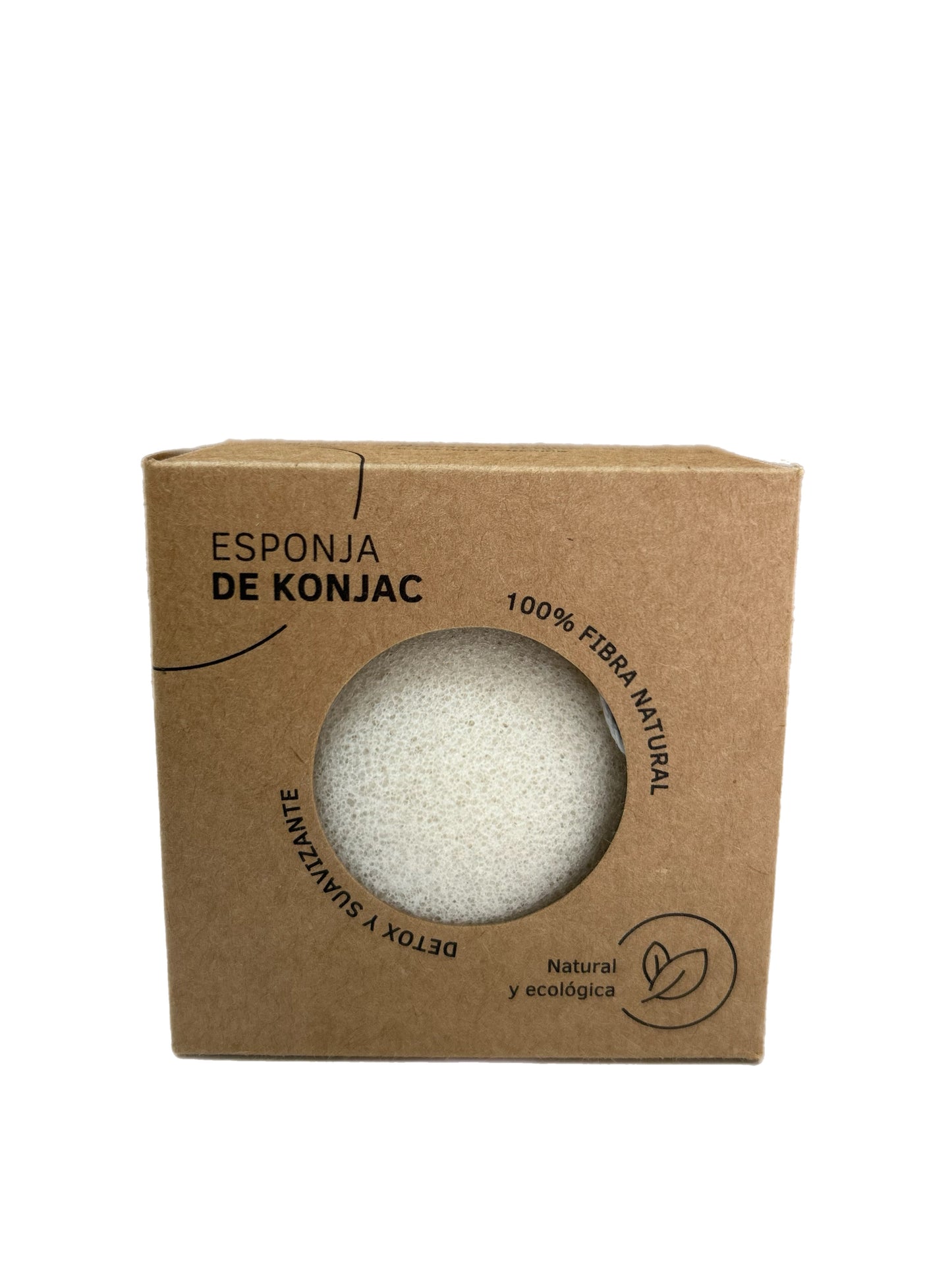 Esponja konjac facial 100% natural y vegana